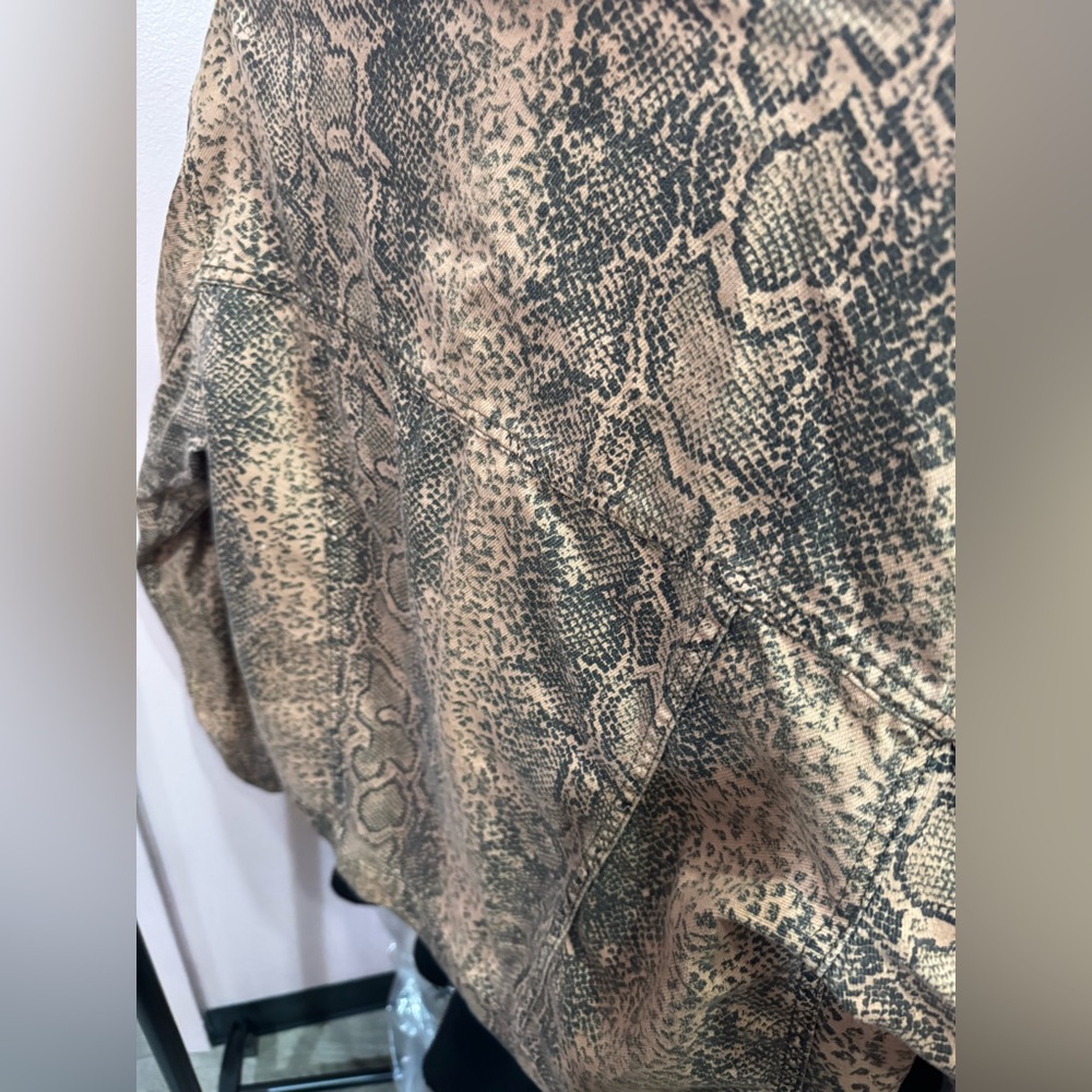 Free People Snake Print Jacket - Brown - image 6